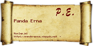 Panda Erna névjegykártya
